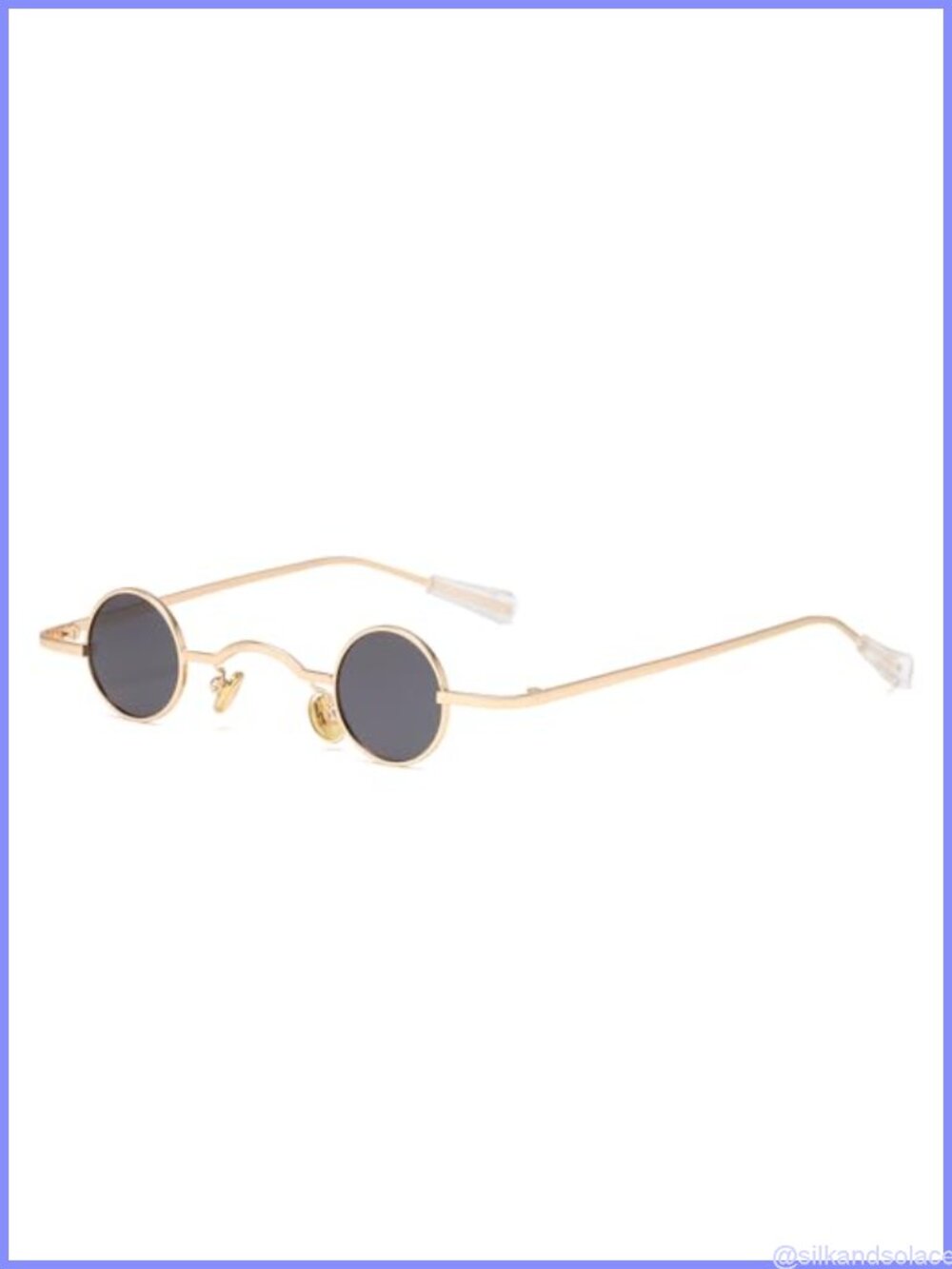 Polarized UV400 Small Round Retro Metal Sunglasses Unisex